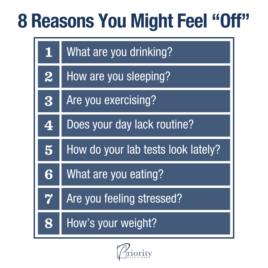 Infographic: Why Do You Feel Off? 8 Possible Reasons